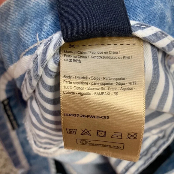 NWT Anthropologie Scotch & Soda bandit white striped boyfriend jeans sz 32 - Picture 14 of 14